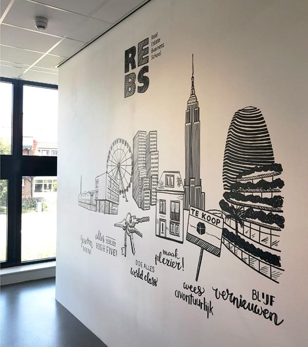 REBS | Een abstract onderwerp als decoratieve muurtekening